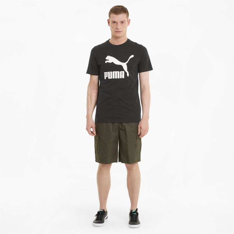 PUMA Classics Logo Mens Black T-Shirt - Image 3